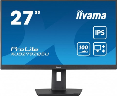 Monitor ProLite XUB2792QSU-B6 27 cali IPS,QHD,HAS(150mm),100Hz,4xUSB3.2,SLIM Monitor ProLite XUB2792QSU-B6 27 cali IPS,QHD,HAS(150mm),100Hz,4xUSB3.2,SLIM