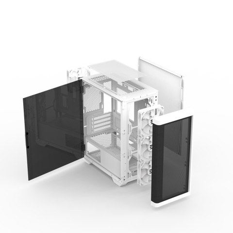 Obudowa M4 WHITE mATX Mini Tower 4 Fans ARGB Obudowa M4 WHITE mATX Mini Tower 4 Fans ARGB