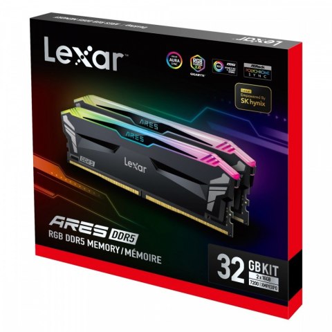 Pamięć DDR5 ARES RGB Gaming 32GB(2*16GB)/7200 czarna Pamięć DDR5 ARES RGB Gaming 32GB(2*16GB)/7200 czarna