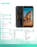 Smartfon Armor X12 4G 3/32GB IP69K pomarańczowy