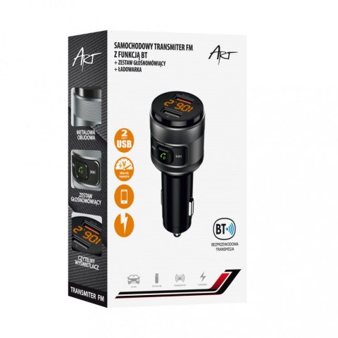 Transmiter samochodowy FM MP3 z funkcją BT, USB LCD FM-57 QC3.0 Transmiter samochodowy FM MP3 z funkcją BT, USB LCD FM-57 QC3.0