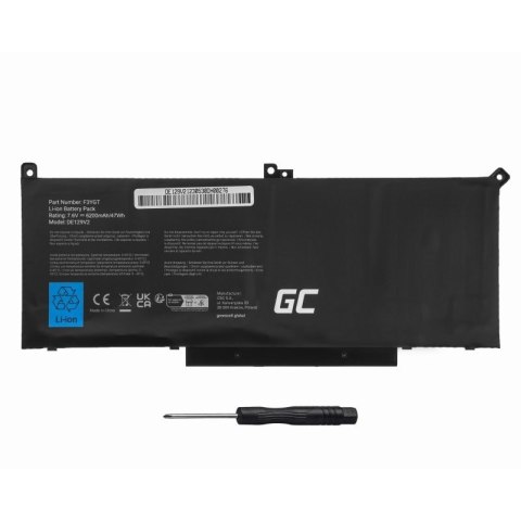 Bateria F3YGT 7,6V 6200mAh do Dell Latitude 7280 7290 7380 7490 Bateria F3YGT 7,6V 6200mAh do Dell Latitude 7280 7290 7380 7490