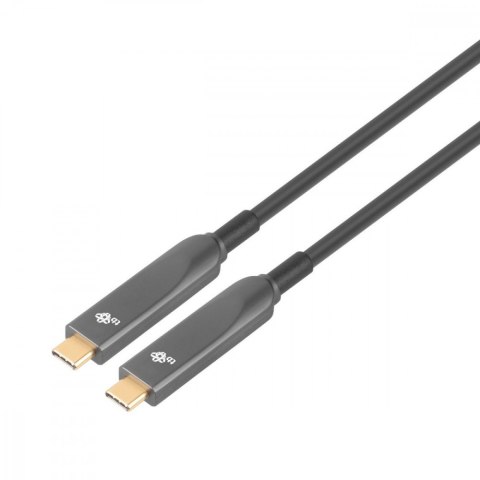 Kabel video USB C-C optyczny 4K hybryda 5m Kabel video USB C-C optyczny 4K hybryda 5m