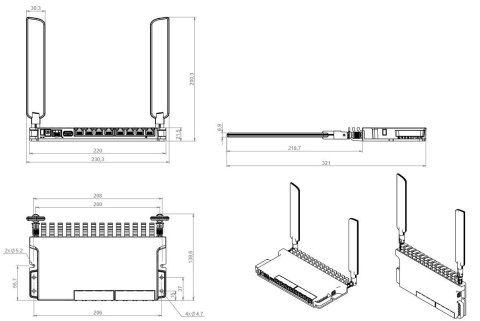 Router 802.11a xWi-Fi6L009UiGS-2HaxD-IN Router 802.11a xWi-Fi6L009UiGS-2HaxD-IN