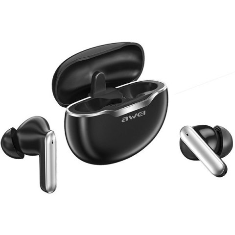 Słuchawki stereo Bluetoth T50 TWS Czarne Słuchawki stereo Bluetoth T50 TWS Czarne
