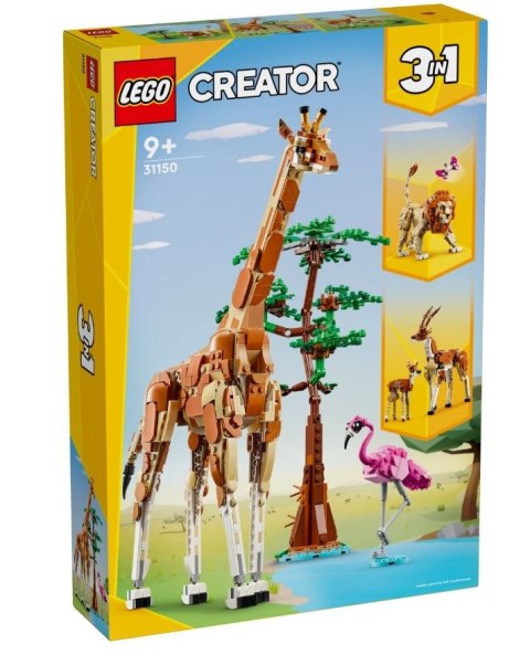 Klocki Creator 31150 Dzikie zwierzęta z safari Klocki Creator 31150 Dzikie zwierzęta z safari