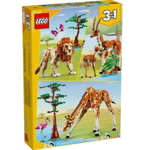 Klocki Creator 31150 Dzikie zwierzęta z safari Klocki Creator 31150 Dzikie zwierzęta z safari