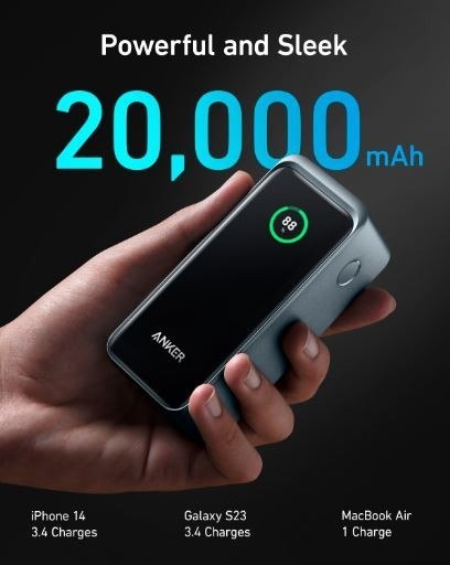 Powerbank Prime 20000 mAh 200W USB-C x 2 USB-A x 1 Powerbank Prime 20000 mAh 200W USB-C x 2 USB-A x 1