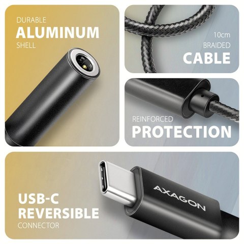 ADA-HC Zewnętrzna karta dźwiękowa USB-C 32bit DAC 3.5mm (F) złącze, 384kHz ADA-HC Zewnętrzna karta dźwiękowa USB-C 32bit DAC 3.5mm (F) złącze, 384kHz