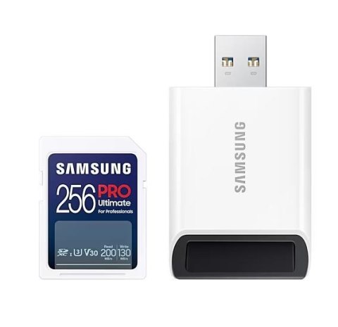 Karta pamięci SD MB-SY256SB/WW 256GB Pro Ultimate + czytnik Karta pamięci SD MB-SY256SB/WW 256GB Pro Ultimate + czytnik