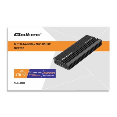 Obudowa | kieszeń NV2270 na dysk M.2 SSD | SATA | NVMe | USB-C | 2TB Obudowa | kieszeń NV2270 na dysk M.2 SSD | SATA | NVMe | USB-C | 2TB