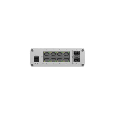 Przełącznik niezarządzalny TSW210 Switch 2xSFP 8xPoE+ 8xGbE DIN RAIL Back Panel Przełącznik niezarządzalny TSW210 Switch 2xSFP 8xPoE+ 8xGbE DIN RAIL Back Panel