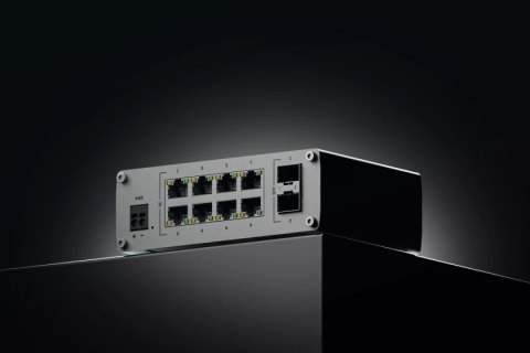 Przełącznik niezarządzalny TSW210 Switch 2xSFP 8xPoE+ 8xGbE DIN RAIL Back Panel Przełącznik niezarządzalny TSW210 Switch 2xSFP 8xPoE+ 8xGbE DIN RAIL Back Panel