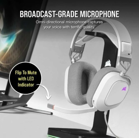 Słuchawki HS80 RGB USB Wired White Słuchawki HS80 RGB USB Wired White