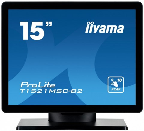 Monitor 15 cali T1521MSC-B2 POJEMN.10PKT.TN,7H,IP65(front),VGA,HDMI,2x2W,4:3,VESA Monitor 15 cali T1521MSC-B2 POJEMN.10PKT.TN,7H,IP65(front),VGA,HDMI,2x2W,4:3,VESA