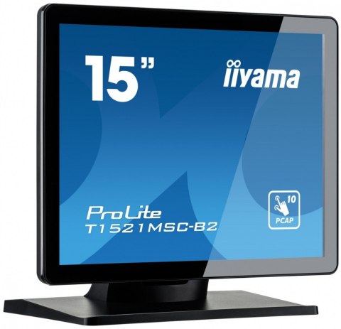 Monitor 15 cali T1521MSC-B2 POJEMN.10PKT.TN,7H,IP65(front),VGA,HDMI,2x2W,4:3,VESA Monitor 15 cali T1521MSC-B2 POJEMN.10PKT.TN,7H,IP65(front),VGA,HDMI,2x2W,4:3,VESA