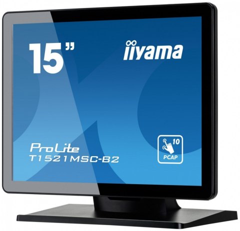Monitor 15 cali T1521MSC-B2 POJEMN.10PKT.TN,7H,IP65(front),VGA,HDMI,2x2W,4:3,VESA Monitor 15 cali T1521MSC-B2 POJEMN.10PKT.TN,7H,IP65(front),VGA,HDMI,2x2W,4:3,VESA