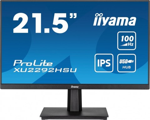 Monitor 21.5 cala ProLite XU2292HSU-B6 IPS,100Hz,FreeSync,SLIM,HDMI,DP,2x2W, 4xUSB(3.2),0.4ms Monitor 21.5 cala ProLite XU2292HSU-B6 IPS,100Hz,FreeSync,SLIM,HDMI,DP,2x2W, 4xUSB(3.2),0.4ms