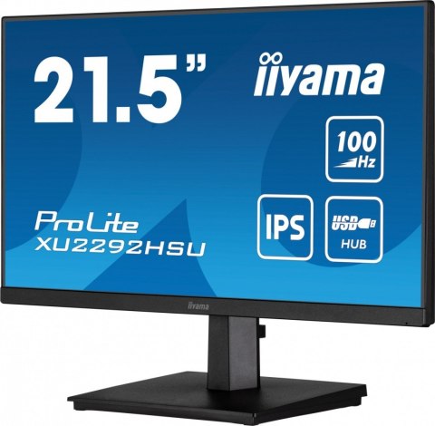 Monitor 21.5 cala ProLite XU2292HSU-B6 IPS,100Hz,FreeSync,SLIM,HDMI,DP,2x2W, 4xUSB(3.2),0.4ms Monitor 21.5 cala ProLite XU2292HSU-B6 IPS,100Hz,FreeSync,SLIM,HDMI,DP,2x2W, 4xUSB(3.2),0.4ms