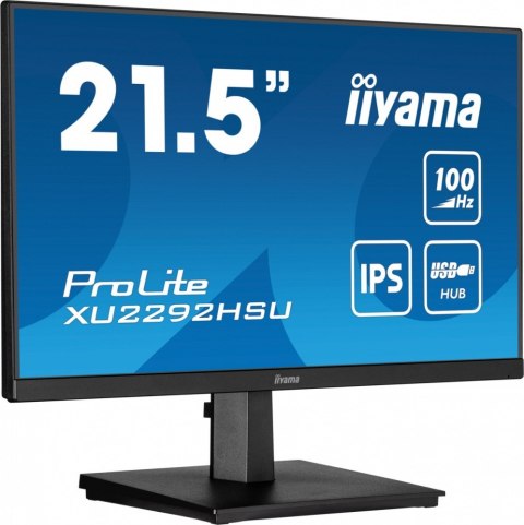 Monitor 21.5 cala ProLite XU2292HSU-B6 IPS,100Hz,FreeSync,SLIM,HDMI,DP,2x2W, 4xUSB(3.2),0.4ms Monitor 21.5 cala ProLite XU2292HSU-B6 IPS,100Hz,FreeSync,SLIM,HDMI,DP,2x2W, 4xUSB(3.2),0.4ms