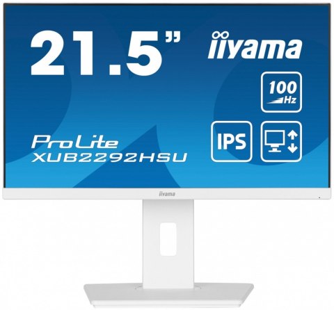 Monitor 21.5 cala ProLite XUB2292HSU-W6 IPS,100Hz,FreeSync,PIVOT,0.4ms,HDMI, DP,4xUSB(3.2),2x2W,HAS(150mm), Biały Monitor 21.5 cala ProLite XUB2292HSU-W6 IPS,100Hz,FreeSync,PIVOT,0.4ms,HDMI, DP,4xUSB(3.2),2x2W,HAS(150mm), Biały