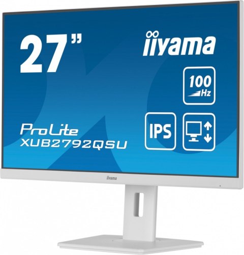 Monitor 27 cali ProLite XUB2792QSU-W6 IPS,QHD,HAS(150mm),100Hz,4xUSB3.2,SLIM Monitor 27 cali ProLite XUB2792QSU-W6 IPS,QHD,HAS(150mm),100Hz,4xUSB3.2,SLIM