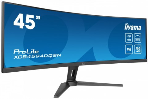 Monitor 44.5 cala XCB4594DQSN-B1 VA,DQHD,165HZ,USB-C-DOCK,RJ45,32:9,1500R,450cd/m2,3000:1,0.8ms,3xUSB,2xHDMI,1xDP,2x3W,PowerDeli Monitor 44.5 cala XCB4594DQSN-B1 VA,DQHD,165HZ,USB-C-DOCK,RJ45,32:9,1500R,450cd/m2,3000:1,0.8ms,3xUSB,2xHDMI,1xDP,2x3W,PowerDeli