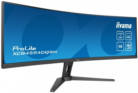 Monitor 44.5 cala XCB4594DQSN-B1 VA,DQHD,165HZ,USB-C-DOCK,RJ45,32:9,1500R,450cd/m2,3000:1,0.8ms,3xUSB,2xHDMI,1xDP,2x3W,PowerDeli Monitor 44.5 cala XCB4594DQSN-B1 VA,DQHD,165HZ,USB-C-DOCK,RJ45,32:9,1500R,450cd/m2,3000:1,0.8ms,3xUSB,2xHDMI,1xDP,2x3W,PowerDeli
