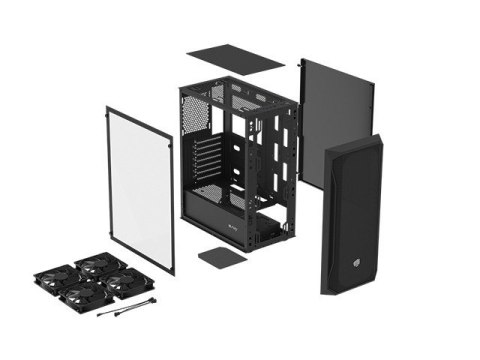 Obudowa Fury Shobo SH4F Midi Tower z oknem Czarna Obudowa Fury Shobo SH4F Midi Tower z oknem Czarna