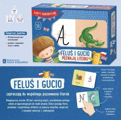 Gra Feluś i Gucio poznają literki Gra Feluś i Gucio poznają literki
