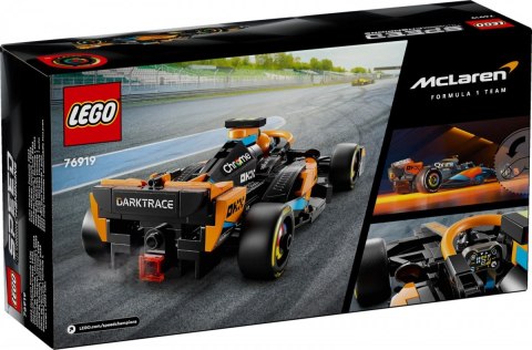 Klocki Speed Champions 76919 Samochód wyścigowy McLaren Formula 1 wersja 2023 Klocki Speed Champions 76919 Samochód wyścigowy McLaren Formula 1 wersja 2023