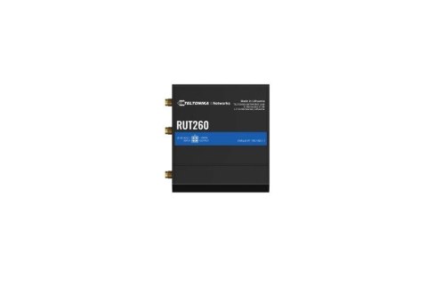 Router RUT260 4G, 3G, 2G, WIFI, 2x10/100 Mbps Ethernet Router RUT260 4G, 3G, 2G, WIFI, 2x10/100 Mbps Ethernet