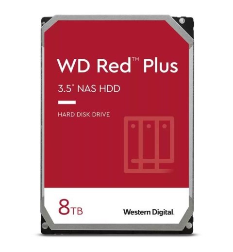 Dysk twardy Red Plus 8TB 3,5 cala CMR 256MB/5640RPM Class Dysk twardy Red Plus 8TB 3,5 cala CMR 256MB/5640RPM Class
