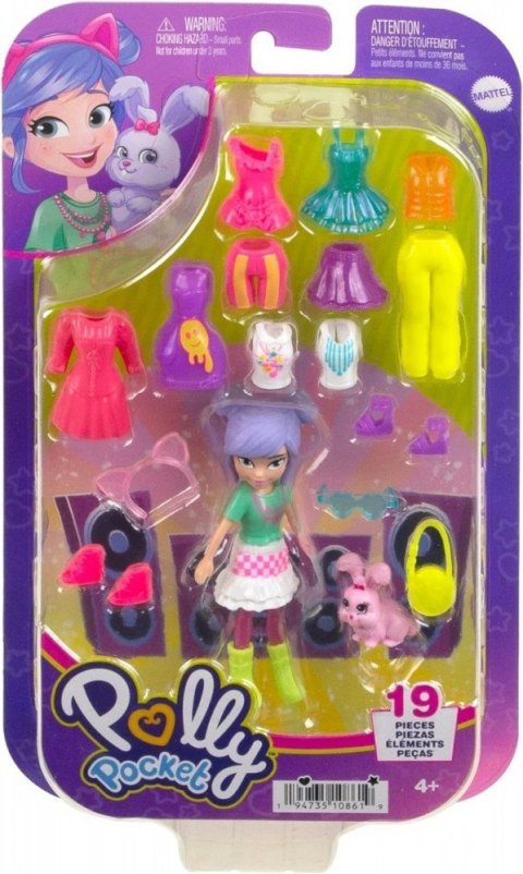Figurka Polly Pocket Zestaw Modowy przebieranki HKV94 Figurka Polly Pocket Zestaw Modowy przebieranki HKV94