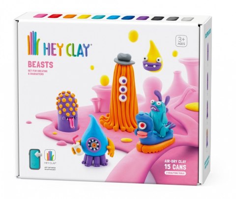 Masa Platyczna Hey Clay Bestie 15 puszek Masa Platyczna Hey Clay Bestie 15 puszek