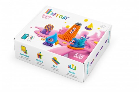 Masa Platyczna Hey Clay Bestie 15 puszek Masa Platyczna Hey Clay Bestie 15 puszek