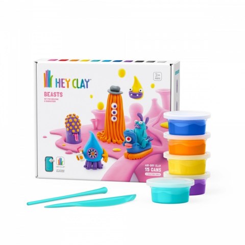 Masa Platyczna Hey Clay Bestie 15 puszek Masa Platyczna Hey Clay Bestie 15 puszek