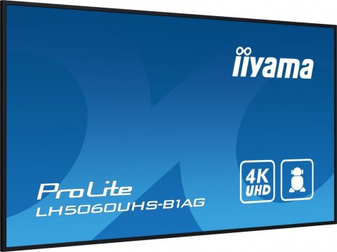 Monitor wielkoformatowy 49.5 cala LH5060UHS-B1AG matowy 24h/7 500(cd/m2) VA 3840 x 2160 UHD(4K) Android.11 Wifi CMS(iiSignage2) Monitor wielkoformatowy 49.5 cala LH5060UHS-B1AG matowy 24h/7 500(cd/m2) VA 3840 x 2160 UHD(4K) Android.11 Wifi CMS(iiSignage2)
