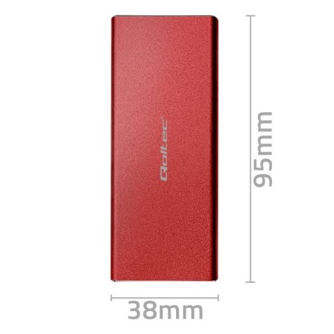 Obudowa | kieszeń na dysk M.2 SSD | SATA | NGFF | USB 3.0 | Superspeed 5Gb/s | 2TB | Czerwona Obudowa | kieszeń na dysk M.2 SSD | SATA | NGFF | USB 3.0 | Superspeed 5Gb/s | 2TB | Czerwona