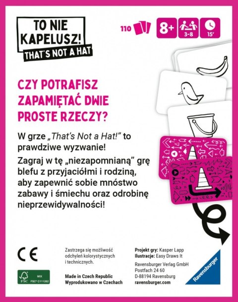 Gra karciana To nie kapelusz Gra karciana To nie kapelusz