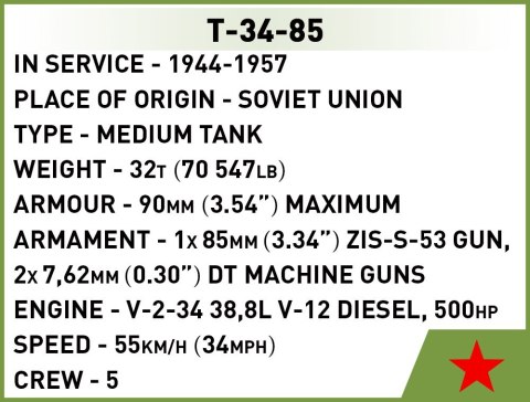 Klocki Historical Collection T-34-85 Klocki Historical Collection T-34-85