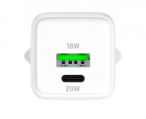 Ładowarka sieciowa USB C/A 20W/18W 3A Power delivery 3.0 QC3.0 Ładowarka sieciowa USB C/A 20W/18W 3A Power delivery 3.0 QC3.0