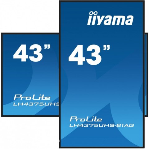 Monitor 42.5 cala ProLite LH4375UHS-B1AG, 24/7,IPS,ANDROID.11,4K,500cd/m2,WiFi,3xHDMI,DP,Daisy/Chain,2xUSB,2x10W,RJ45,iiSignage2 Monitor 42.5 cala ProLite LH4375UHS-B1AG, 24/7,IPS,ANDROID.11,4K,500cd/m2,WiFi,3xHDMI,DP,Daisy/Chain,2xUSB,2x10W,RJ45,iiSignage2