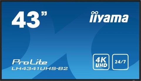 Monitor ProLite LH4341UHS-B2 42.5 cala 24/7,500cd,4K,IPS,3xHDMI Monitor ProLite LH4341UHS-B2 42.5 cala 24/7,500cd,4K,IPS,3xHDMI