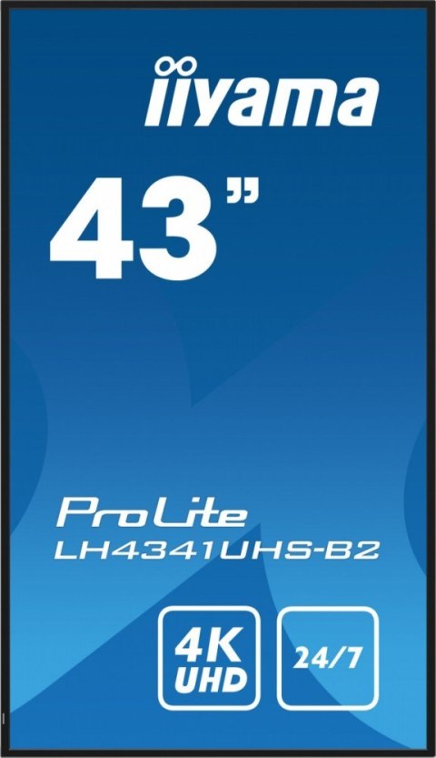 Monitor ProLite LH4341UHS-B2 42.5 cala 24/7,500cd,4K,IPS,3xHDMI Monitor ProLite LH4341UHS-B2 42.5 cala 24/7,500cd,4K,IPS,3xHDMI