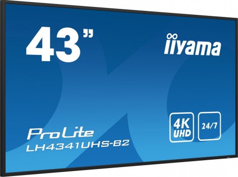Monitor ProLite LH4341UHS-B2 42.5 cala 24/7,500cd,4K,IPS,3xHDMI Monitor ProLite LH4341UHS-B2 42.5 cala 24/7,500cd,4K,IPS,3xHDMI