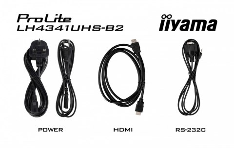 Monitor ProLite LH4341UHS-B2 42.5 cala 24/7,500cd,4K,IPS,3xHDMI Monitor ProLite LH4341UHS-B2 42.5 cala 24/7,500cd,4K,IPS,3xHDMI