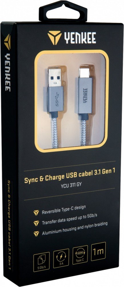 Kabel USB A 3.1 / USB C 3.1 transfer 5Gb/s /3A 15W Kabel USB A 3.1 / USB C 3.1 transfer 5Gb/s /3A 15W