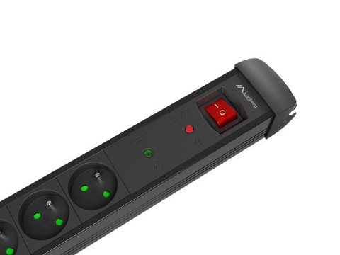Listwa zasilająca 3.0m 5x230 cz SP1-05E-0300-BK Listwa zasilająca 3.0m 5x230 cz SP1-05E-0300-BK