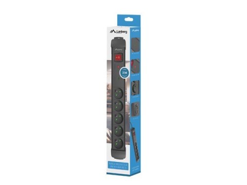 Listwa zasilająca 3.0m 5x230 cz SP1-05E-0300-BK Listwa zasilająca 3.0m 5x230 cz SP1-05E-0300-BK